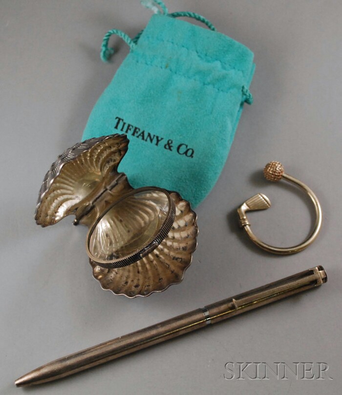 Appraisal: Three Tiffany Co Sterling Silver Items a golf club and