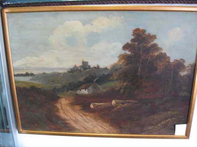 Appraisal: A Stone Oil European Countryside '' x '' signed on