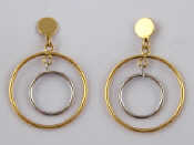 Appraisal: A pair of yellow and white metal tests carat gold