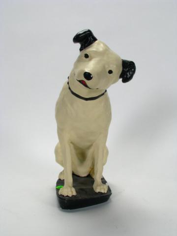 Appraisal: Vintage RCA 'Nipper' store display figure plaster inches high repainted