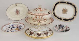 Appraisal: Seven English Table Articles including Worcester Wedgwood Copeland and Spode