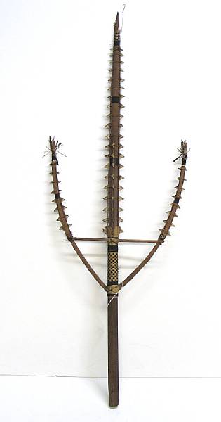 Appraisal: A Gilbert Islands shark's tooth sword or lance-end length in