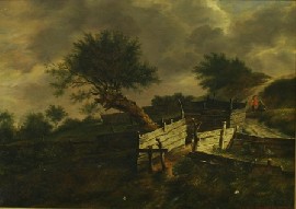 Appraisal: Irma Komlosy - After Ruysdael oil on canvas signed and