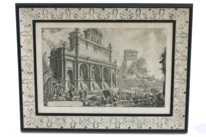 Appraisal: GIOVANNI BATTISTA PIRANESI ORIGINAL ENGRAVING Italian - titled Vedutta del