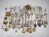 Appraisal: A quantity of white metal untested and silver plated flatware