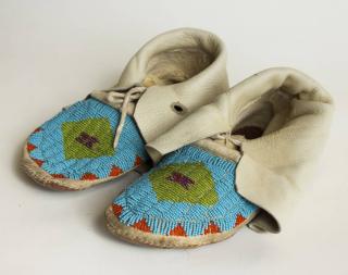 Appraisal: Crow Beaded Moccasins