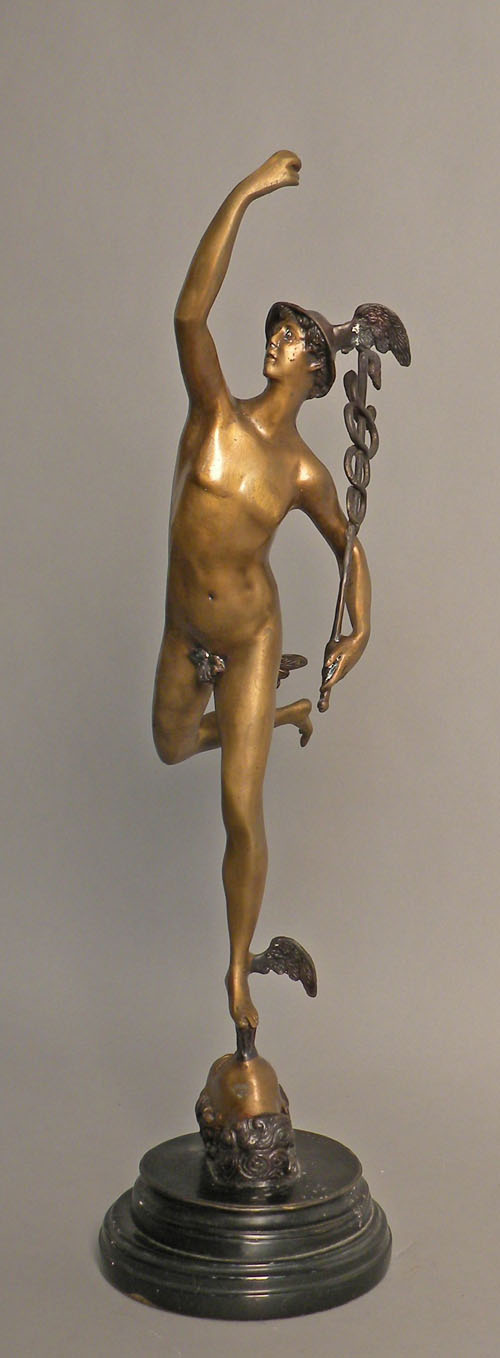 Appraisal: Bronze figure of Hermes h