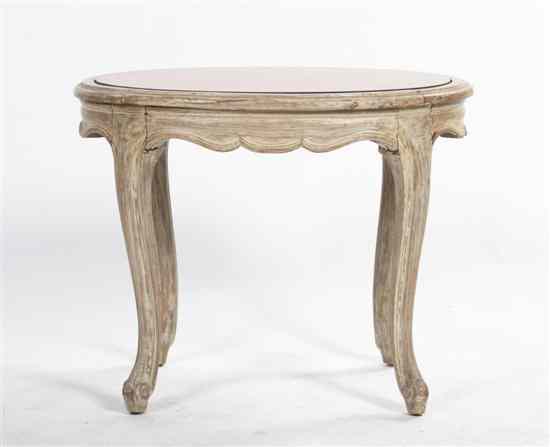 Appraisal: A Louis XVI Style Painted Occasional Table having an oval