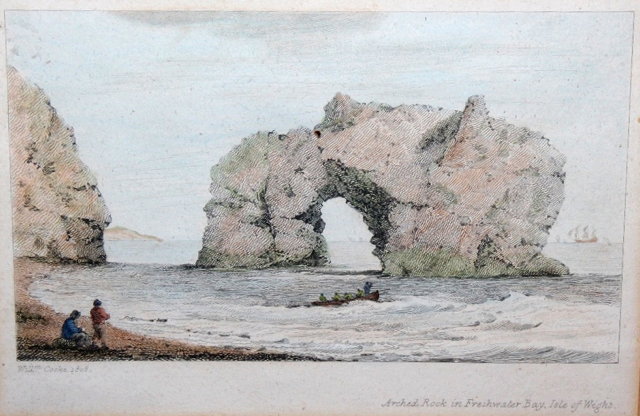 Appraisal: A GROUP OF FIVE SMALL COLOURED ENGRAVINGS of the Isle