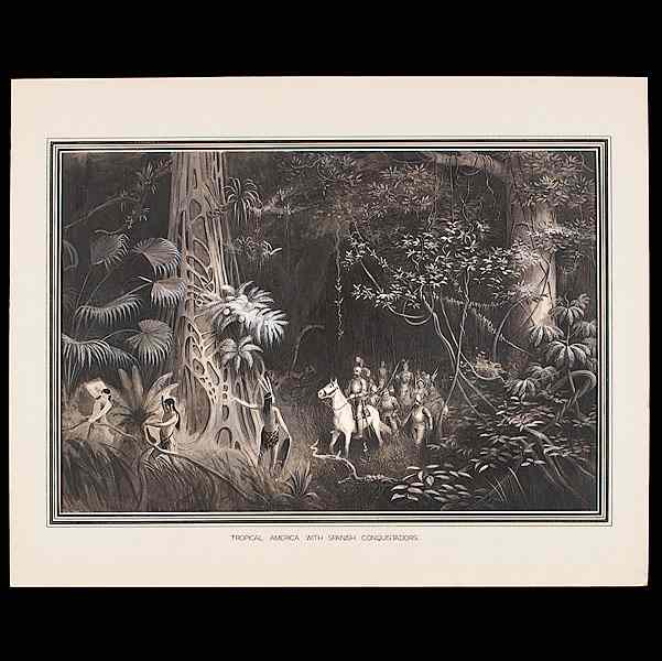 Appraisal: Rudolf Cronau Spanish Conquistadors in Tropical America Pen and ink