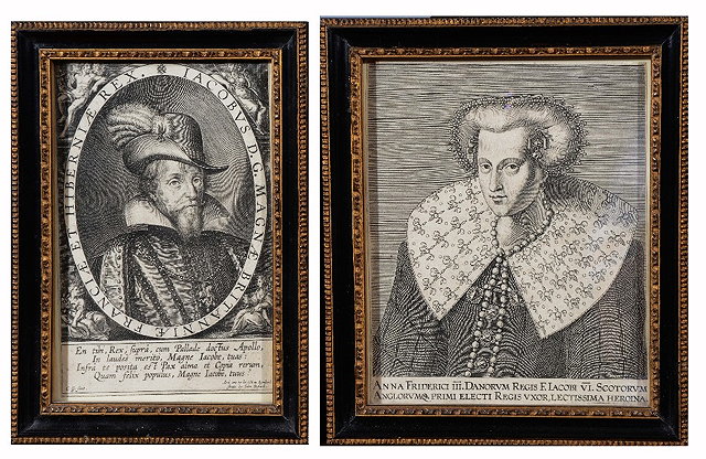 Appraisal: A TH CENTURY PORTRAIT ENGRAVING of James I x cm