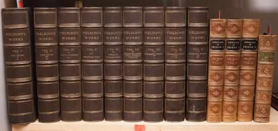 Appraisal: Sets Bindings Georgian England Three items comprising thirteen leatherbound volumes