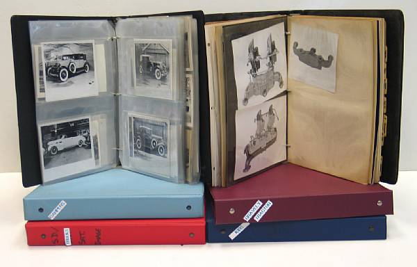 Appraisal: Automobile photographs paperiana Lot features early-mid th century automobile images