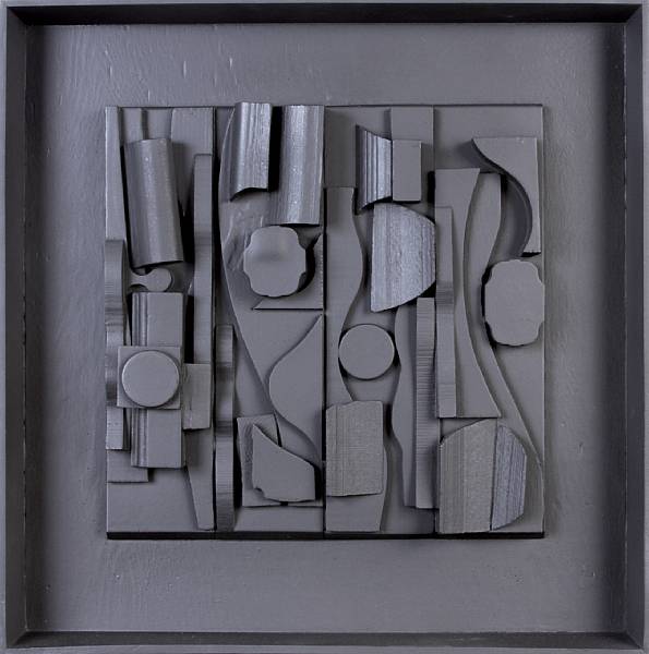 Appraisal: Louise Nevelson American - Symphony Three B Three-dimensional polyester resin