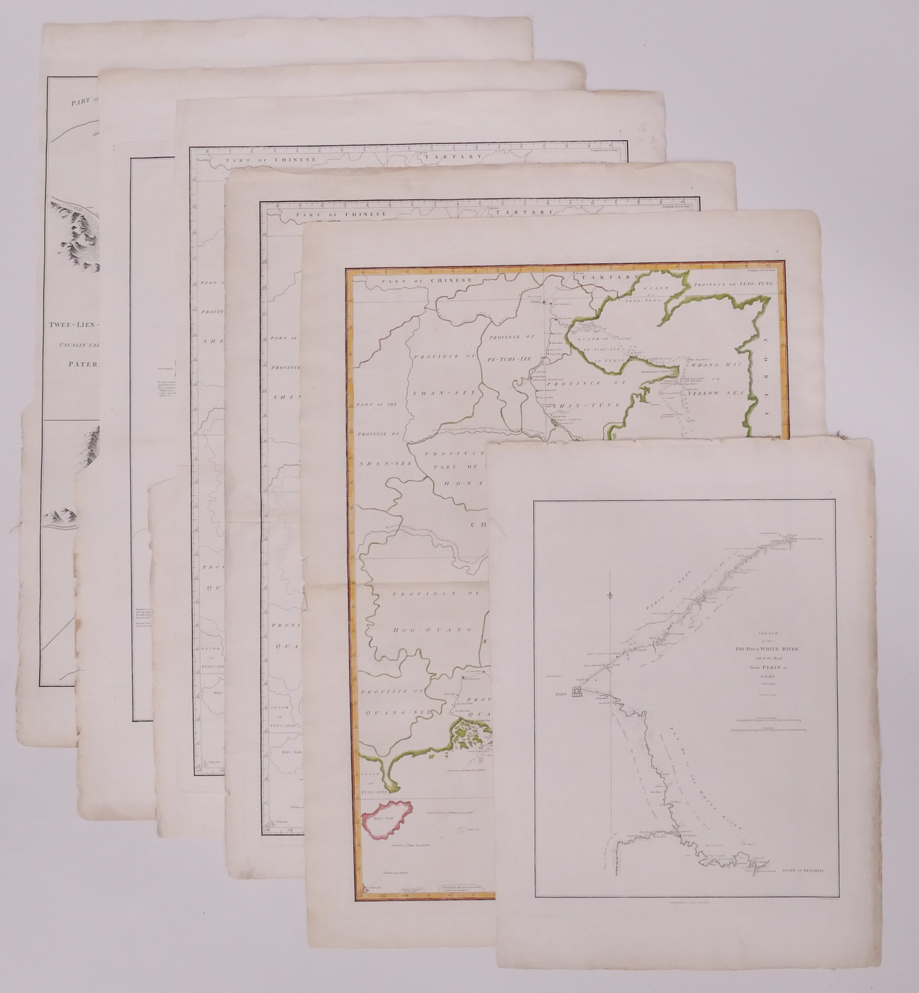 Appraisal: pc John Barrow China Maps All maps published April th