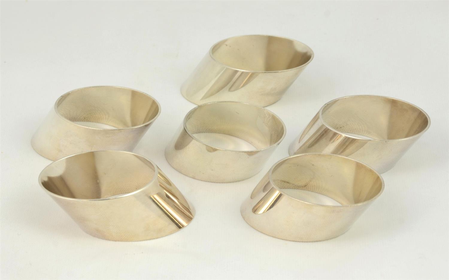 Appraisal: Set of Silverplate Napkin Rings