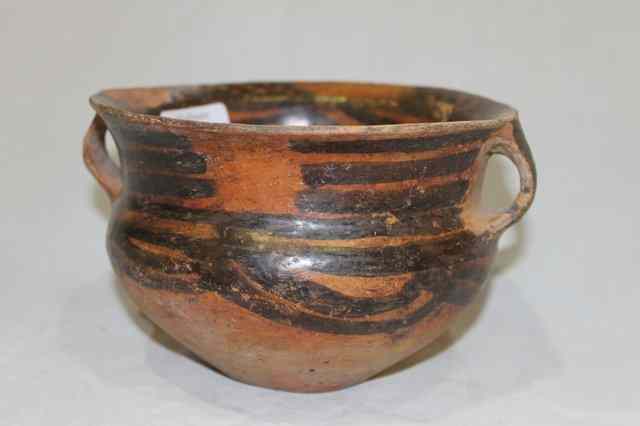 Appraisal: A CHINESE NEOLITHIC POTTERY BOWL probably Gansu Yangshao culture circa