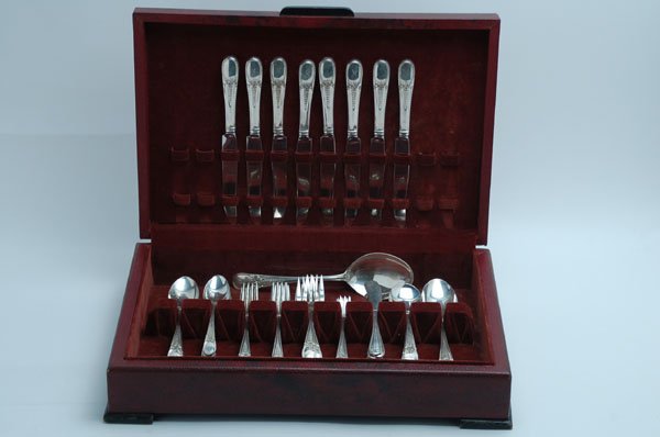 Appraisal: Circa 's sterling flatware service marked Georg Jensen Inc USA