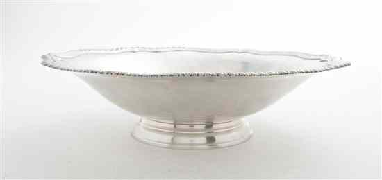 Appraisal: An American Sterling Silver Bowl Watson Company of circular form