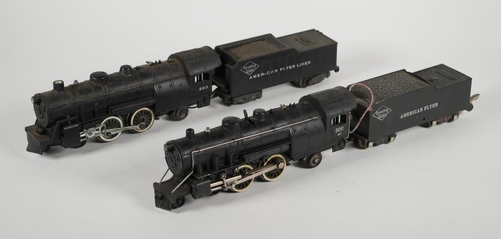 Appraisal: TWO AMERICAN FLYER LOCOMOTIVES American Flyer Lines Steam Engines AC