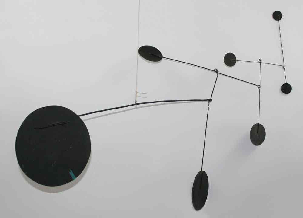 Appraisal: ALEXANDER CALDER STYLE MOBILE Welded and painted metal mobile ''