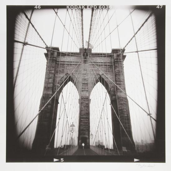 Appraisal: Ray HendersBrooklyn Bridge Archival digital pigment print signed in pencil