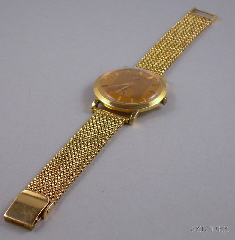 Appraisal: Man's Movado kt Gold Automatic Bracelet Wristwatch made for the