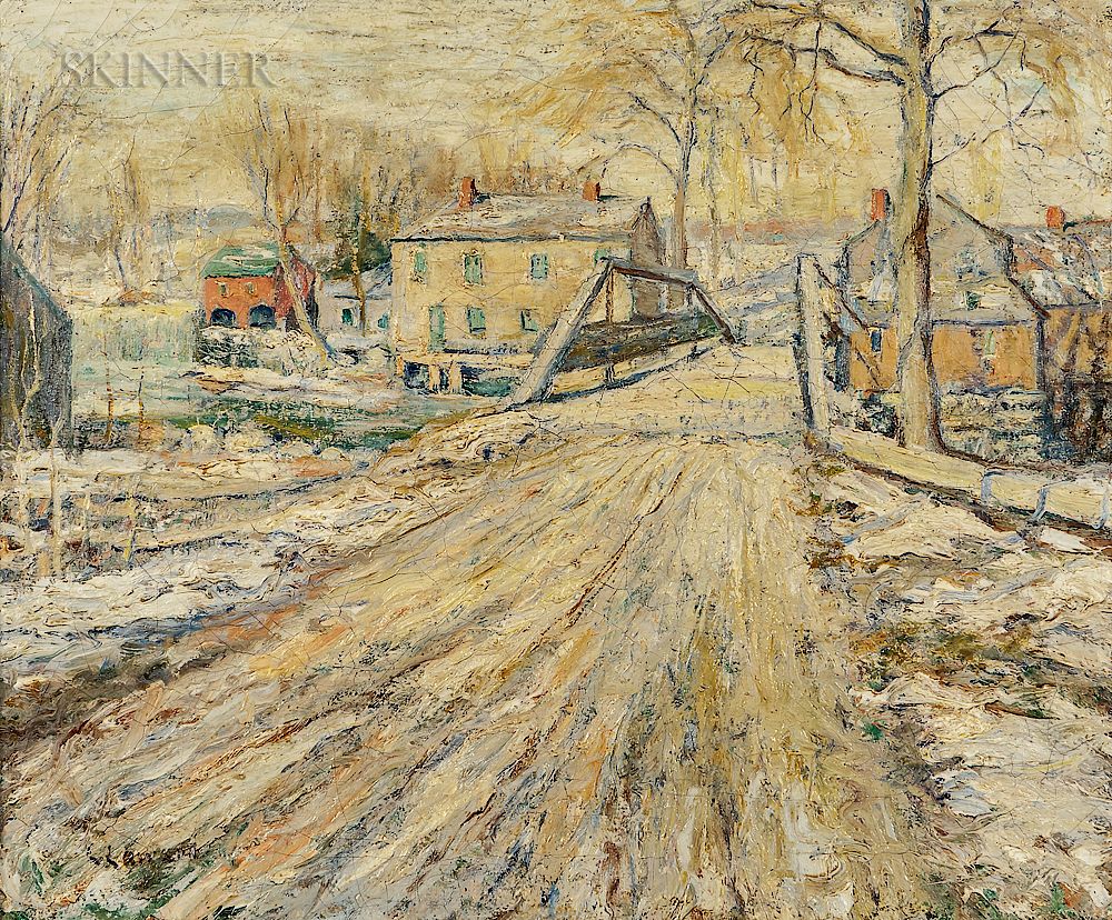 Appraisal: Ernest Lawson American - Winter Road Ernest Lawson American -