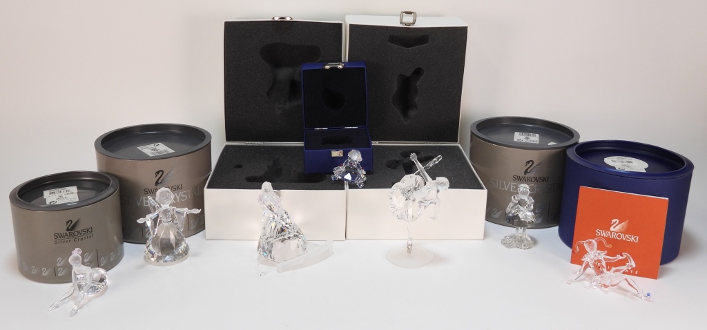 Appraisal: PC SWAROVSKI ASSORTED FIGURES COLLECTION Austria th CenturyIncludes a Young