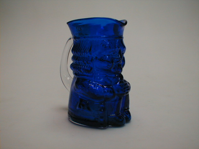 Appraisal: A Bristol blue glass Toby Jug