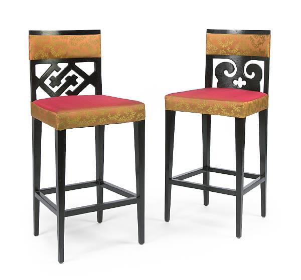 Appraisal: A set of bar stools from Ocean's Thirteen Warner Bros