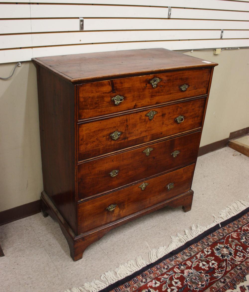 Appraisal: COUNTRY FEDERAL LIFT-TOP BLANKET CHEST WITH DRAWERS American early th