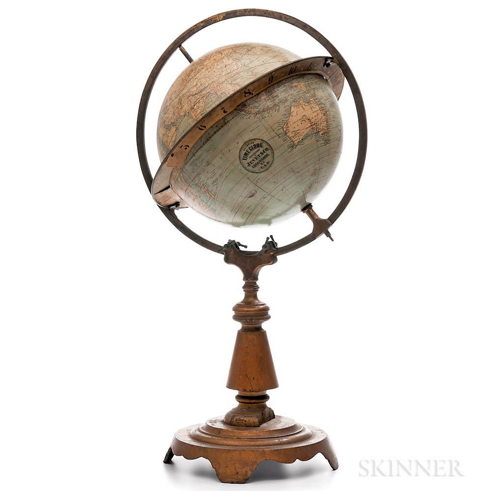 Appraisal: Unusual Juvet Co Relative Time Globe Unusual Juvet Co Relative