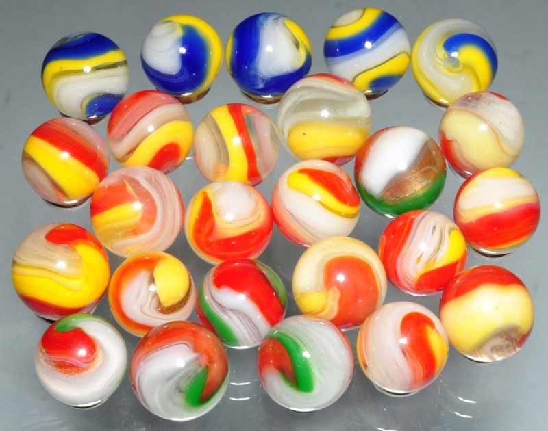 Appraisal: Lot of Akro Popeye Marbles Description Nice group of popeyes