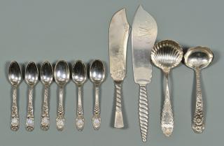 Appraisal: pcs Tiffany Gorham etc flatware pcs late th century sterling