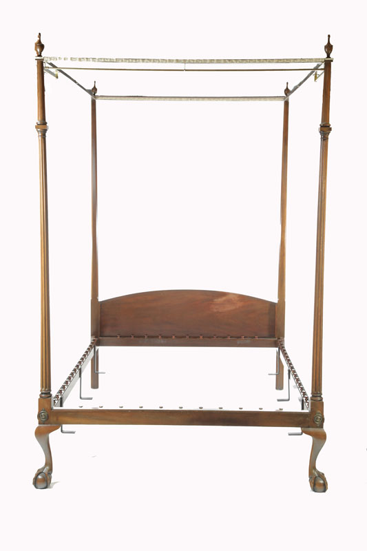 Appraisal: KITTINGER CHIPPENDALE-STYLE TESTER BED Buffalo New York late th century