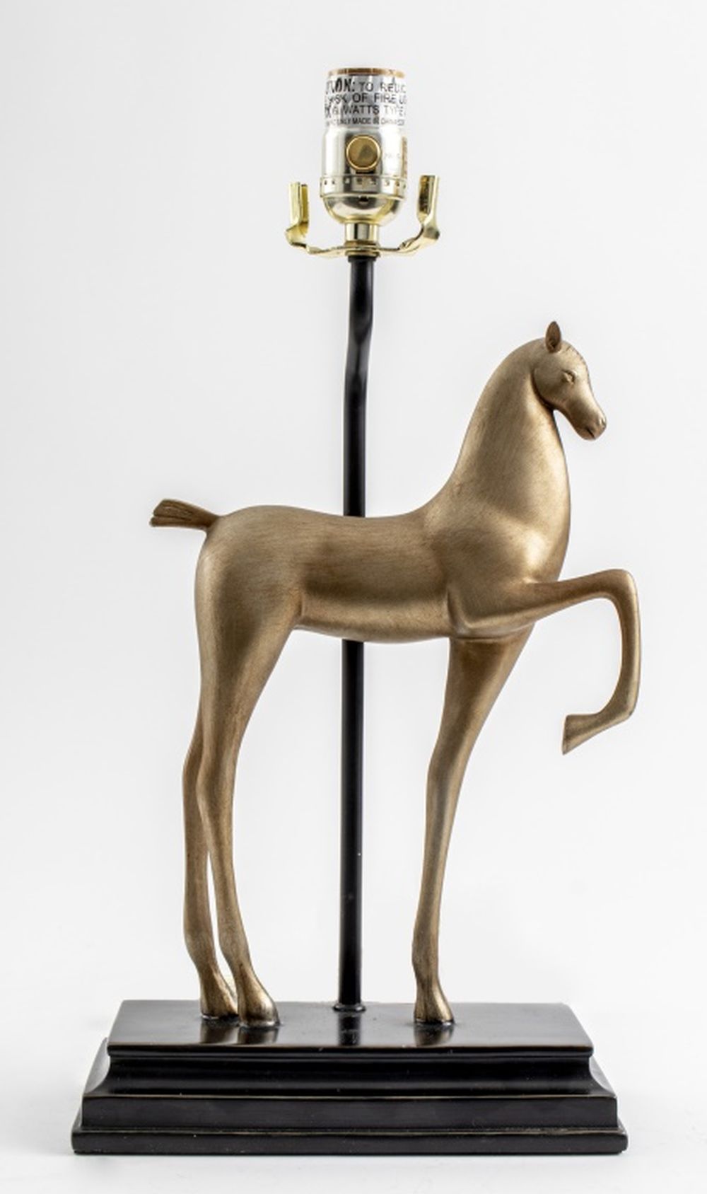 Appraisal: BARBARA COSGROVE HORSE TABLE LAMP Barbara Cosgrove horse table lamp