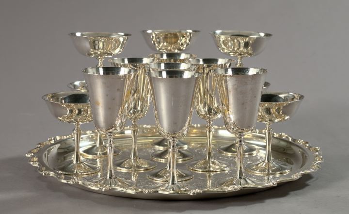 Appraisal: Sixteen-Piece Collection of Silver Items consisting of a set of