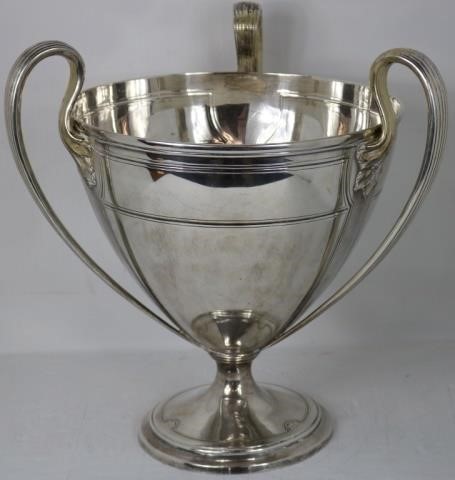 Appraisal: MONUMENTAL TIFFANY STERLING SILVER LOVING CUPTROPHY FOR SONS OF HOPE