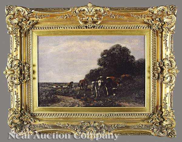 Appraisal: George Arthur Hays American - Pastoral Scene with Cattle oil