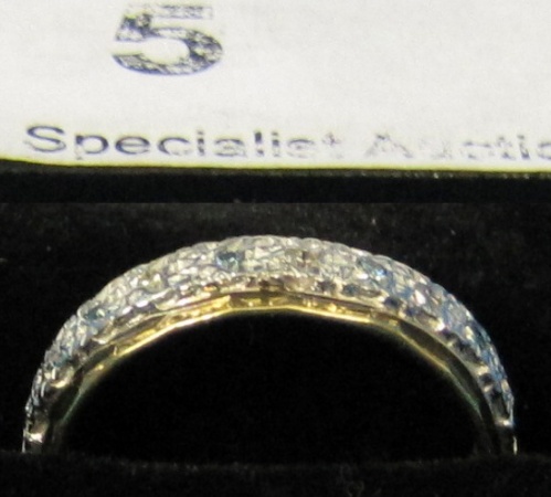 Appraisal: ct Blue Diamond Full Eternity Ring size L retail price