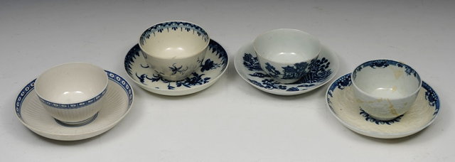 Appraisal: A COLLECTION OF FIRST PERIOD WORCESTER to include a peony