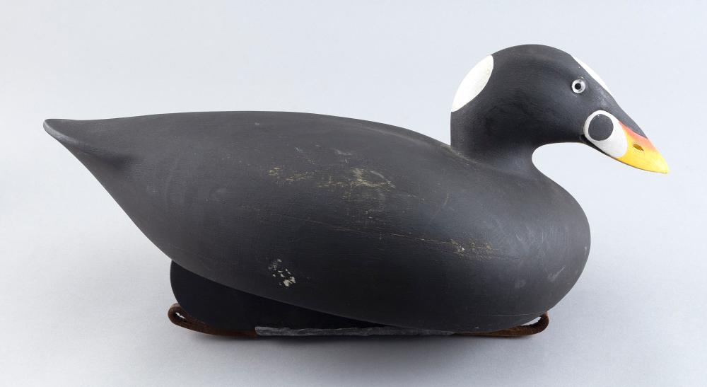 Appraisal: MARTY COLLINS SURF SCOTER DECOY WAREHAM MASSACHUSETTS TH CENTURY LENGTH