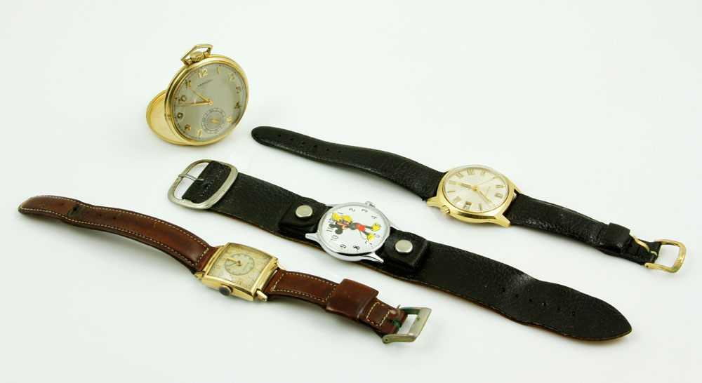 Appraisal: - Vintage Watches Lot of four vintage watches to include