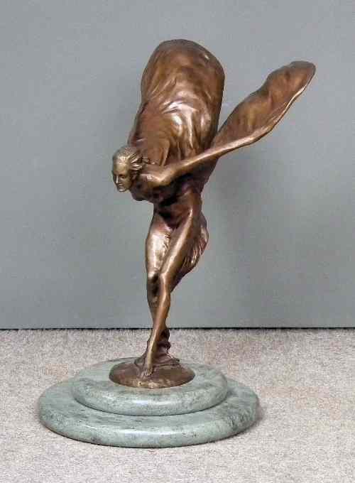 Appraisal: After Charles Robinson Sykes - - Brown patinated bronze figure