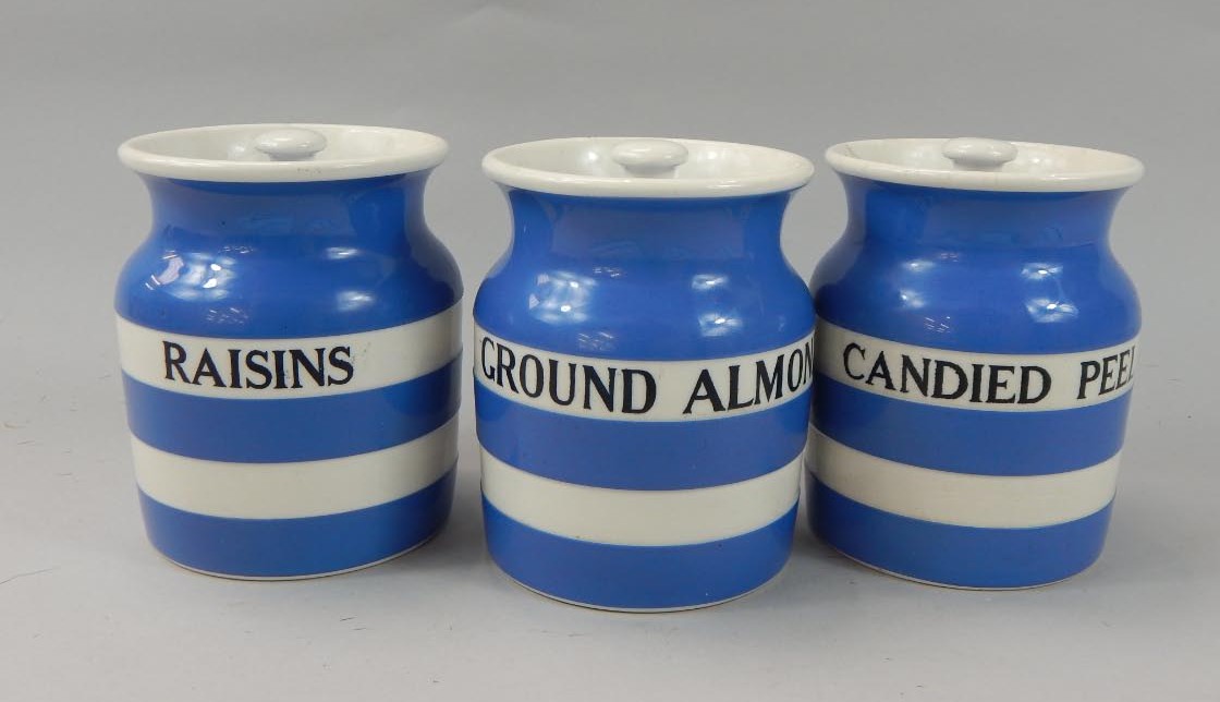 Appraisal: Various T G Green Cornish ware blue and white storage