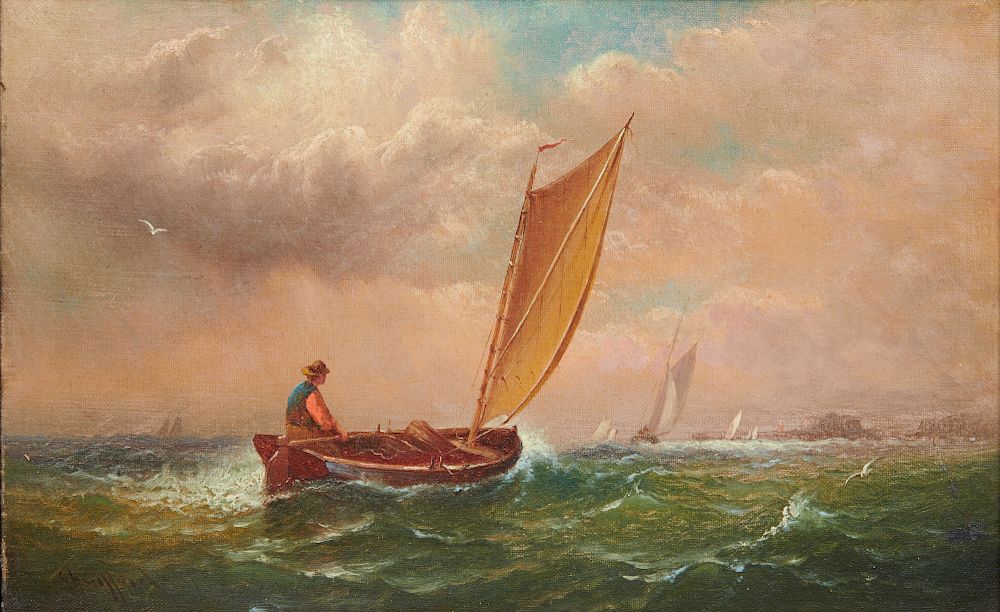 Appraisal: CHARLES HENRY GIFFORD American - Heading Out oil on canvas