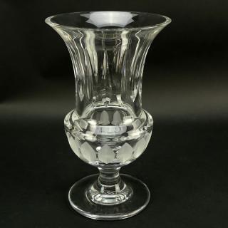 Appraisal: Cartier Crystal La Maison du Shogun Vase Signed on underside