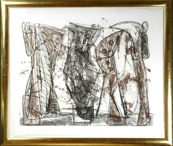 Appraisal: Markus Lupertz German b Abstract Lithograph initialed lower right numbered