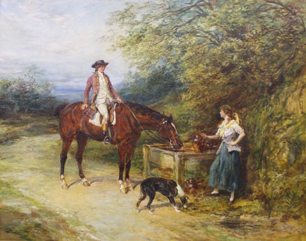 Appraisal: Heywood Hardy British - Untitled oil on canvas signed 'Heywood